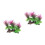 2Pièces Accessoires Décor Plantes Aquarium Colorées 8