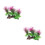 2Pièces Accessoires Décor Plantes Aquarium Colorées 9