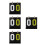 4Pièces Compteur De Score Portable Flip Multi Usage Tabletop 10