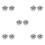 10Pièces Boutons Décoratifs Pour Et Blouses Argentés 10