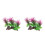 2Pièces Accessoires Décor Plantes Aquarium Colorées 4