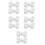 50Pièces Accessoires Boules De Roulette Blanches Pour Tables De Jeu 8
