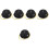 5Pièces Portable En Fer Noir Pour Boule Disco Rotative 6