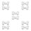 50Pièces Accessoires Boules De Roulette Blanches Pour Tables De Jeu 10