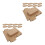 50Pièces De Transport En Carton Khaki Pour Petits Objets 7
