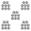 40Pièces Mini De Baby-Foot Hips Multiusage Pour Jeux De Table 5