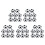 40Pièces Mini De Baby-Foot Hips Multiusage Pour Jeux De Table 7