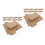 50Pièces De Transport En Carton Khaki Pour Petits Objets 6