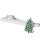 5Pièces Clips Cravate Sapin Vert En Pour Occasions Festives 3