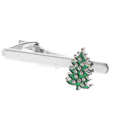 5Pièces Clips Cravate Sapin Vert En Pour Occasions Festives 2