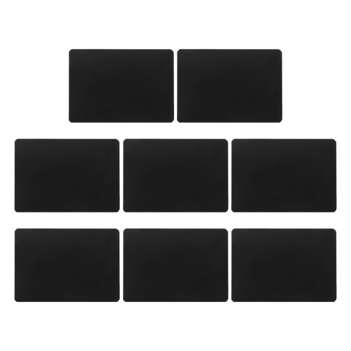 16Pièces Étiquettes Tableau Noir ABS Réutilisables Pour Buffet Noir