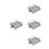 4Pièces Barrières De Rail Simulation Pour Chemin De Fer Jouet Gris 7