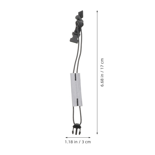 10Pièces Bandes Jambe Élastiques Noires Réglables Cyclisme Course 1