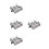 4Pièces Barrières De Rail Simulation Pour Chemin De Fer Jouet Gris 10