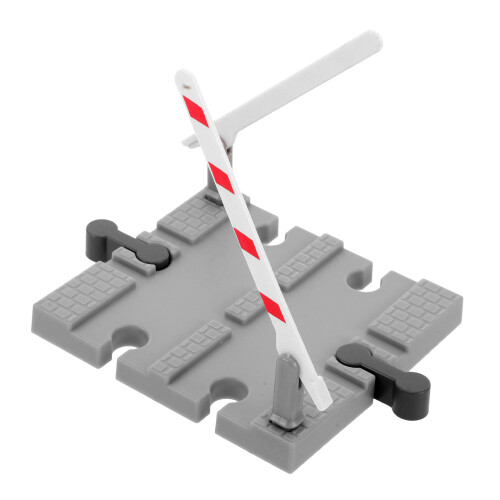4Pièces Barrières De Rail Simulation Pour Chemin De Fer Jouet Gris 1