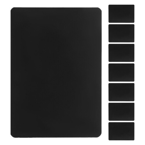16Pièces Étiquettes Tableau Noir ABS Réutilisables Pour Buffet Noir 2