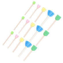 75Pièces Ensemble De Brosses Éponge Bambou Durables Couleur Variée Peinture