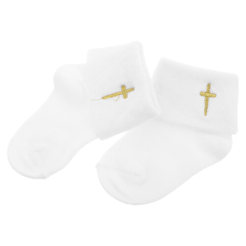 5Paires Bébé Croix Antidérapantes Pour Baptême 1