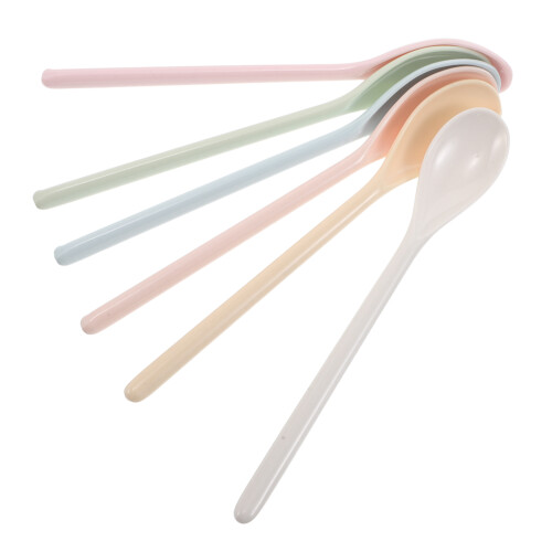 18Pièces Cuillères Colorées Bébé Longues 1