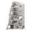 3Pièces Guerre Miniatures Bâtiments Cassés Jeu DIY Gris 2