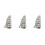 3Pièces Guerre Miniatures Bâtiments Cassés Jeu DIY Gris 6