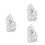 3Pièces Figurines Bébé Résine Pour Décoration Maison 9