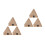 6Pièces Modèles Pyramide Résine Clair Décor Égyptien 6