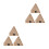 6Pièces Modèles Pyramide Résine Clair Décor Égyptien 7
