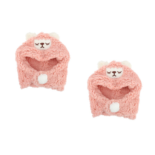 2Pièces Chapeau Rose Écharpe Pour Enfants 2