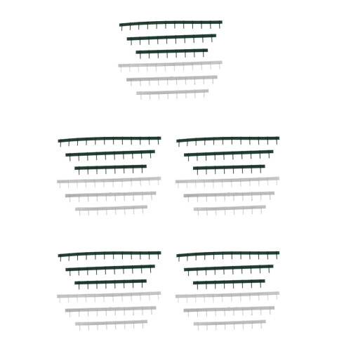30Pièces Miniature ABS Pour Diorama Train Décor Paysager 2