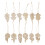 4Ensembles Slices En Bois Brut Pour 1