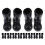 30Paires Mini Bottes Décoratives Noël ABS Noir Figurines Maison 2