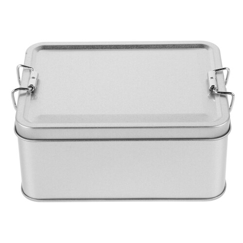 4Pièces Boîtes De Rangement Métalliques Argentées Pour Maison 2