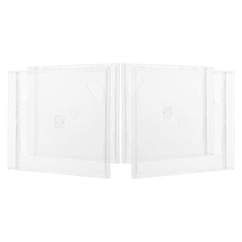 8Pièces Étuis Transparent Cd Dvd Organisateurs Robustes 2