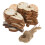 4Ensembles Slices En Bois Brut Pour 2