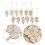 4Ensembles Slices En Bois Brut Pour 9