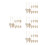 4Ensembles Slices En Bois Brut Pour 7