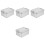 4Pièces Boîtes De Rangement Métalliques Argentées Pour Maison 5
