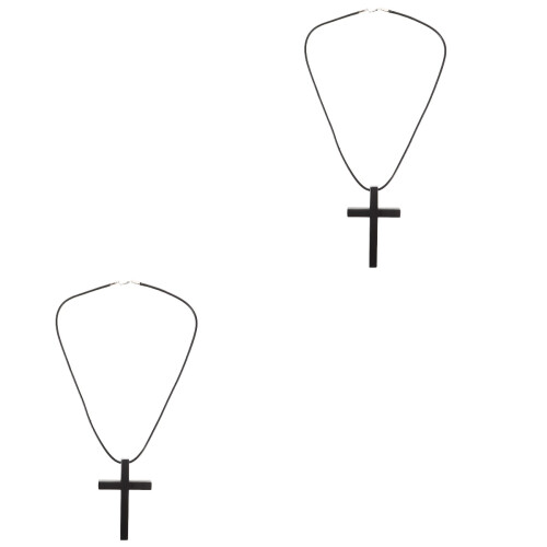 2Pièces Pendentifs Ajustables Métal Noir Pour Décoration Auto 2