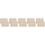 10Pièces Manchons Poignées De Bagage Beige Cuir PU Durable Élégant 11