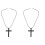 2Pièces Pendentifs Ajustables Métal Noir Pour Décoration Auto 2