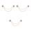 3Pièces Broches Vintage Dorées En De Zinc Pour Costume Et Pull 6