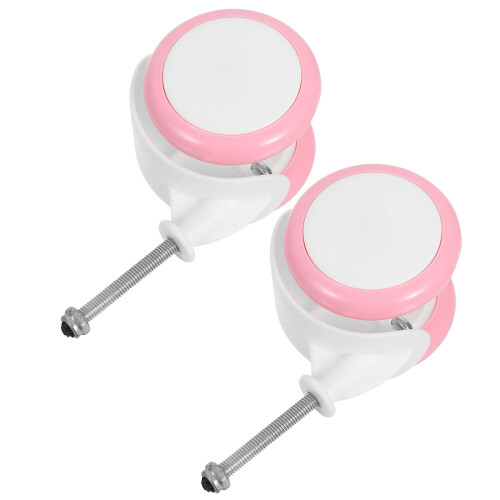 8Pièces Roues De Remplacement Antidérapantes Roses Pour Bébé 1