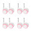 8Pièces Roues De Remplacement Antidérapantes Roses Pour Bébé 8