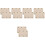 10Pièces Manchons Poignées De Bagage Beige Cuir PU Durable Élégant 6