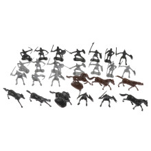 2Ensembles Figurines Soldats Plastic Colorées Jouets Créatifs Enfants
