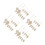 4Ensembles Slices En Bois Brut Pour 8