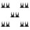 10Pièces Support Scanner Portable Noir Polyvalent Base Antibasculement 7