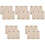 10Pièces Manchons Poignées De Bagage Beige Cuir PU Durable Élégant 5