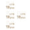4Ensembles Slices En Bois Brut Pour 6